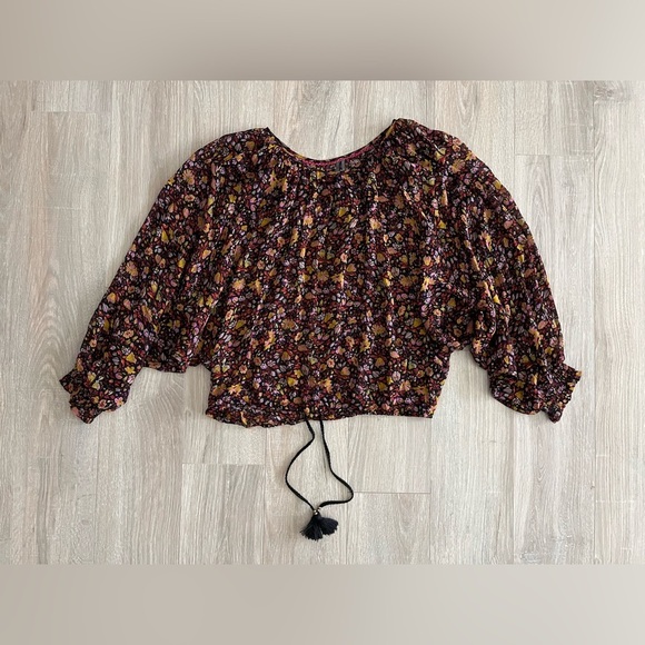 Anthropologie Women’s Pauline Balloon-Sleeved Blouse Floral Print - Size Medium - Picture 4 of 11